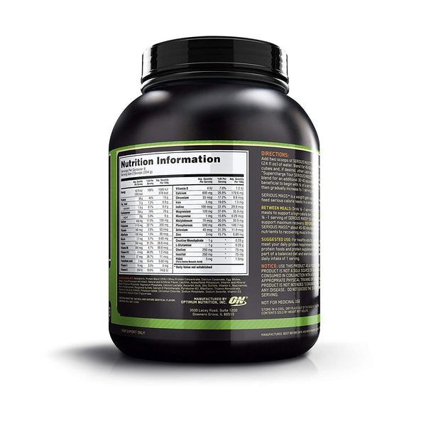 ON SERIOUS MASS WEIGHT GAINER 6LB Beast Fit Nutrition