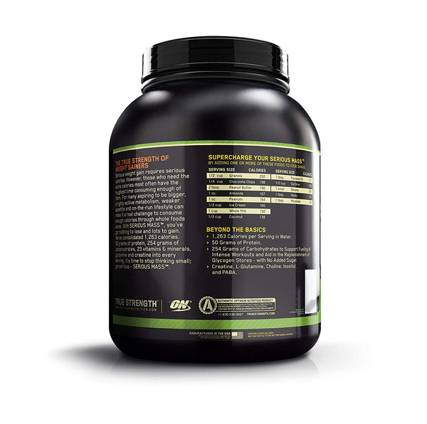 ON SERIOUS MASS WEIGHT GAINER 6LB Beast Fit Nutrition